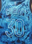 NBA 30 Curry Warriors 23-24 MVP Maillot bleu brodé